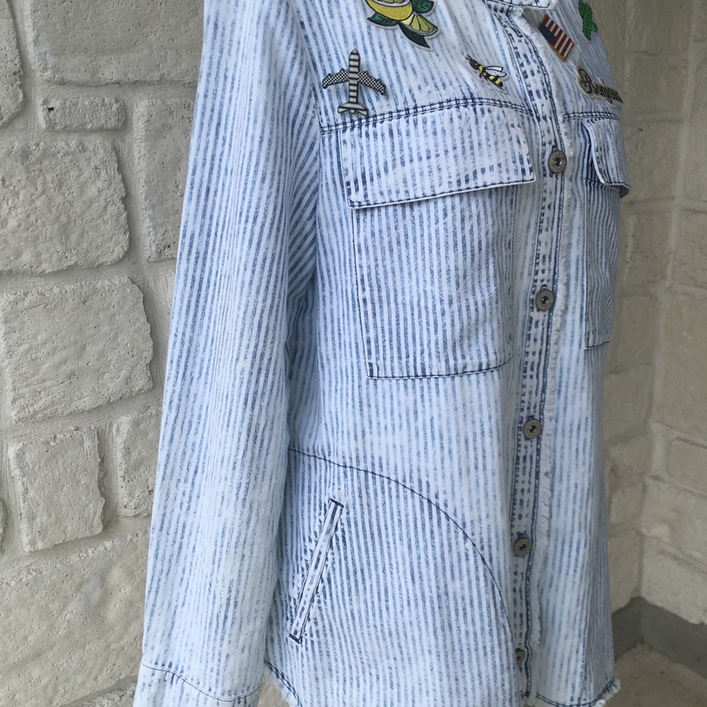 William Rast Patchwork Broach Button Down - image 5